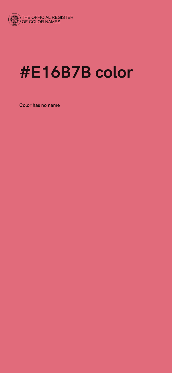 #E16B7B color image