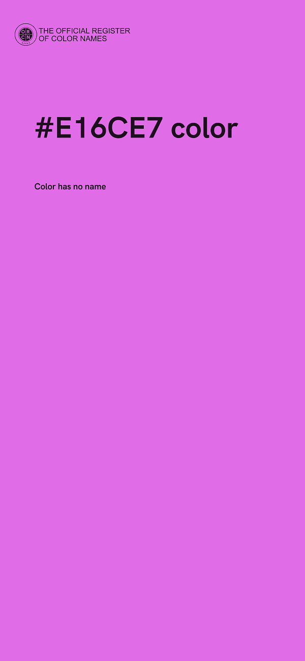 #E16CE7 color image