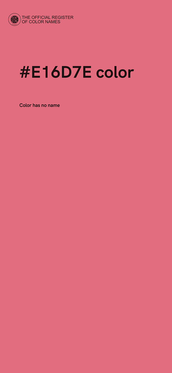 #E16D7E color image