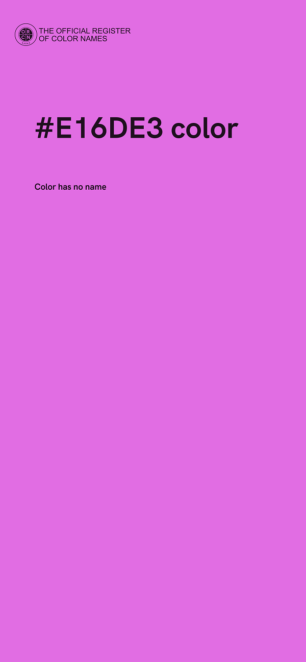 #E16DE3 color image