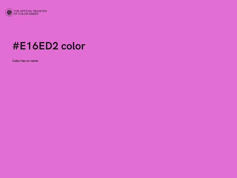 #E16ED2 color image