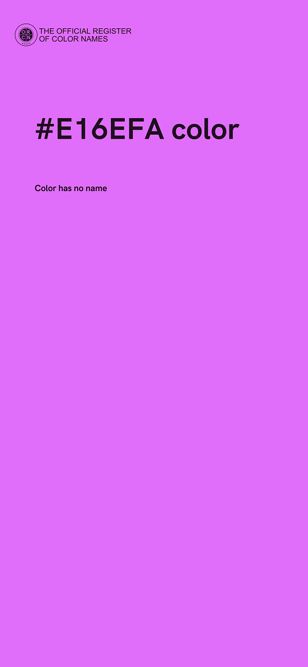 #E16EFA color image