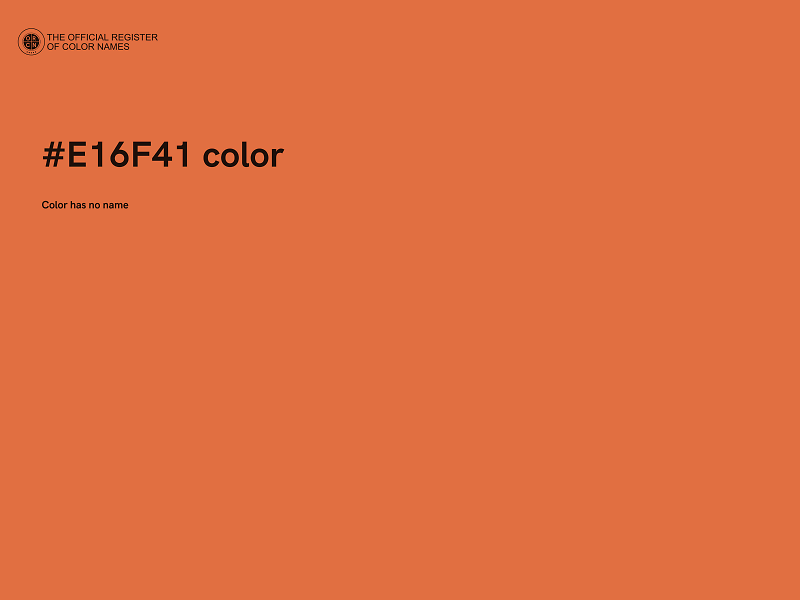 #E16F41 color image