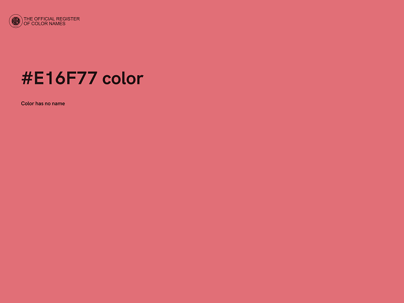 #E16F77 color image