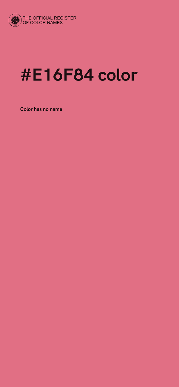 #E16F84 color image