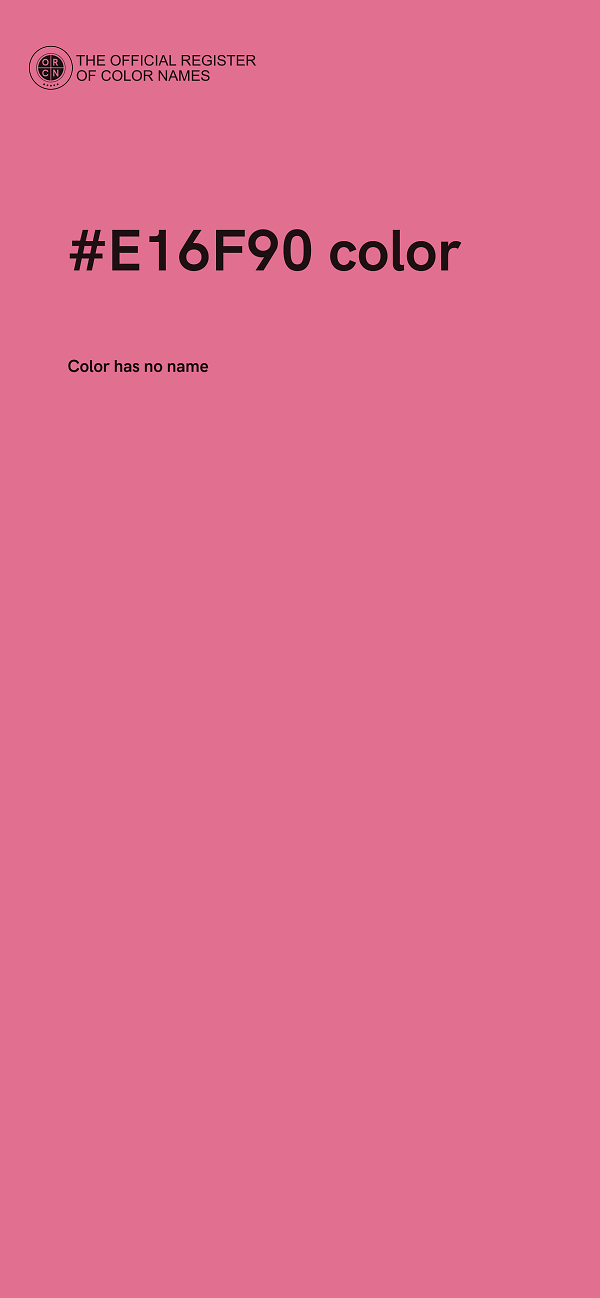 #E16F90 color image