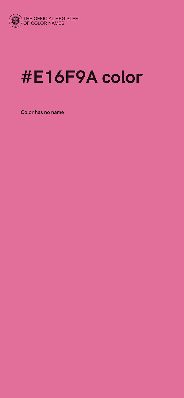 #E16F9A color image