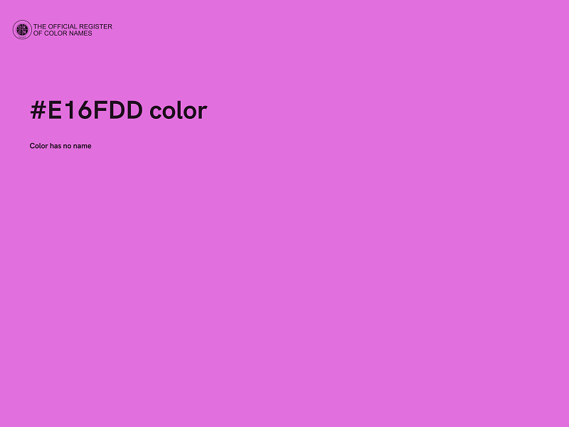 #E16FDD color image