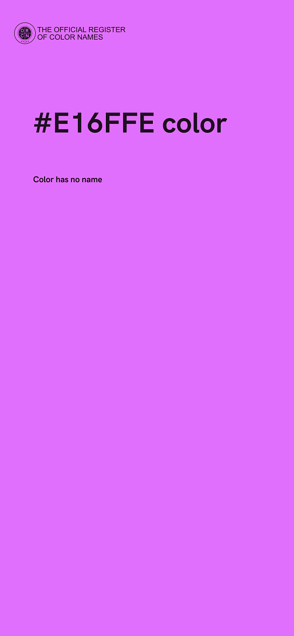 #E16FFE color image