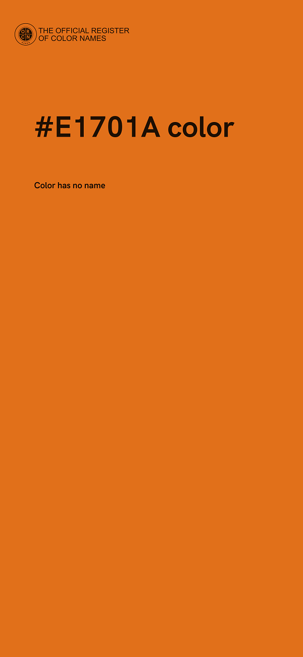 #E1701A color image