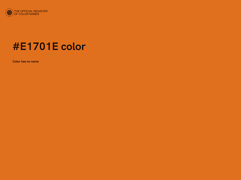 #E1701E color image