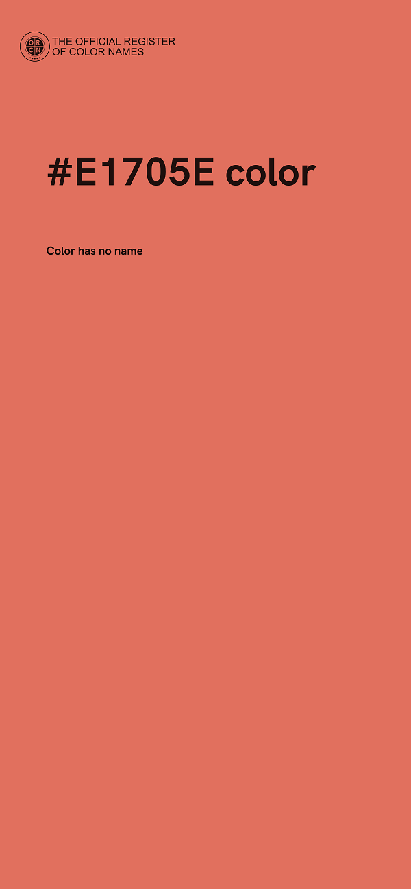 #E1705E color image