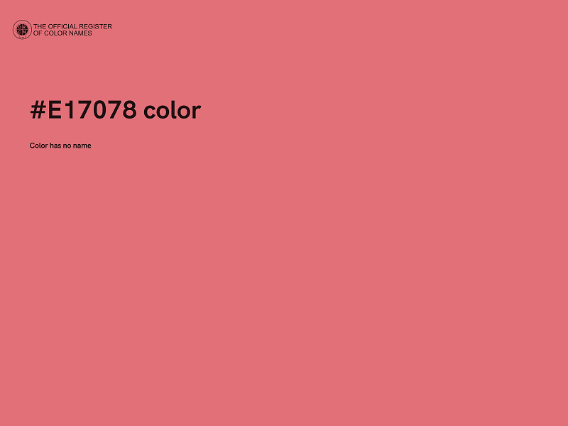 #E17078 color image