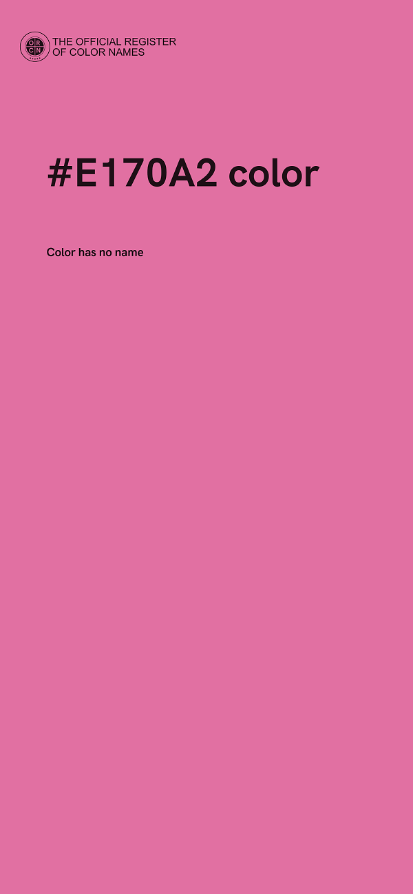 #E170A2 color image