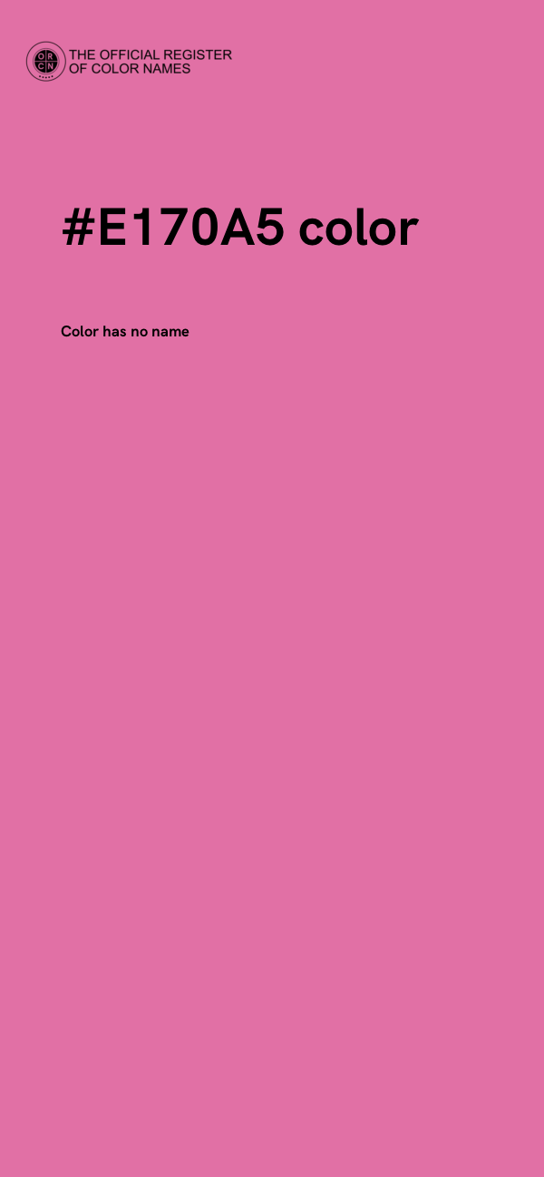 #E170A5 color image