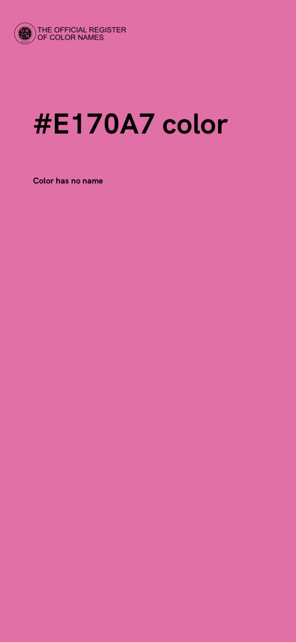 #E170A7 color image
