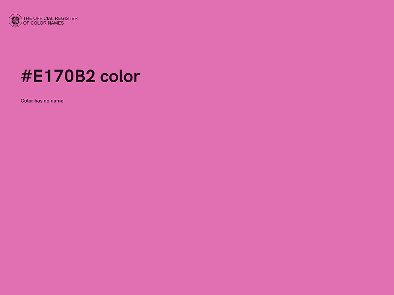 #E170B2 color image