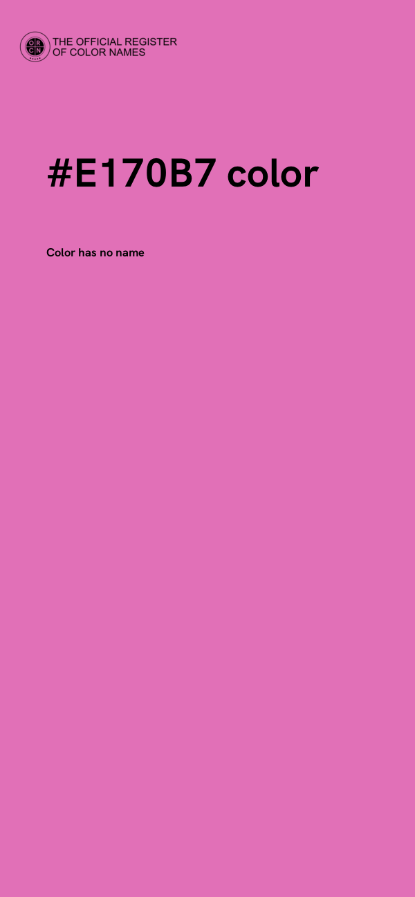 #E170B7 color image