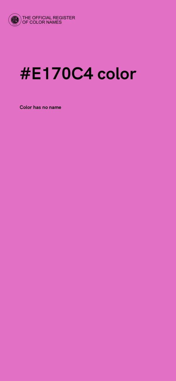 #E170C4 color image
