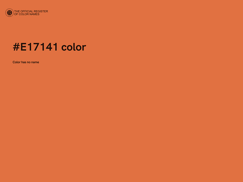 #E17141 color image