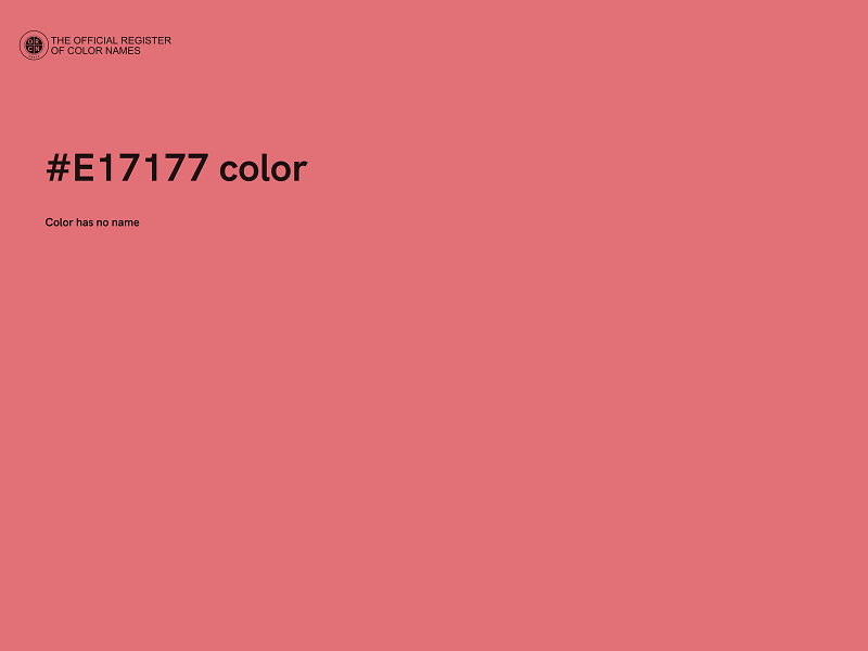 #E17177 color image