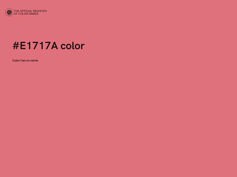 #E1717A color image