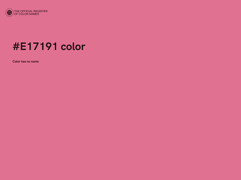 #E17191 color image