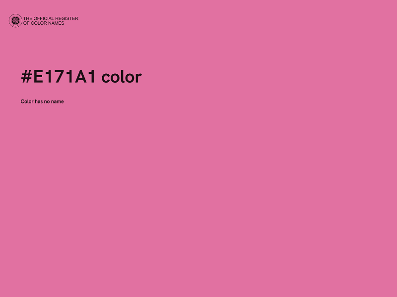 #E171A1 color image