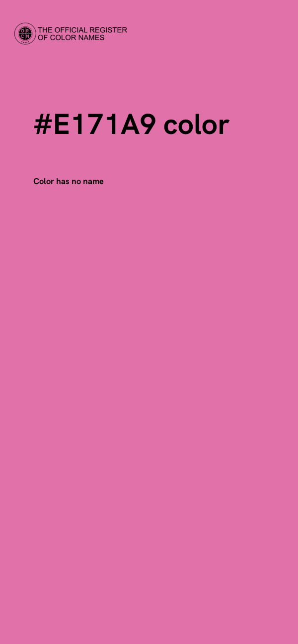 #E171A9 color image