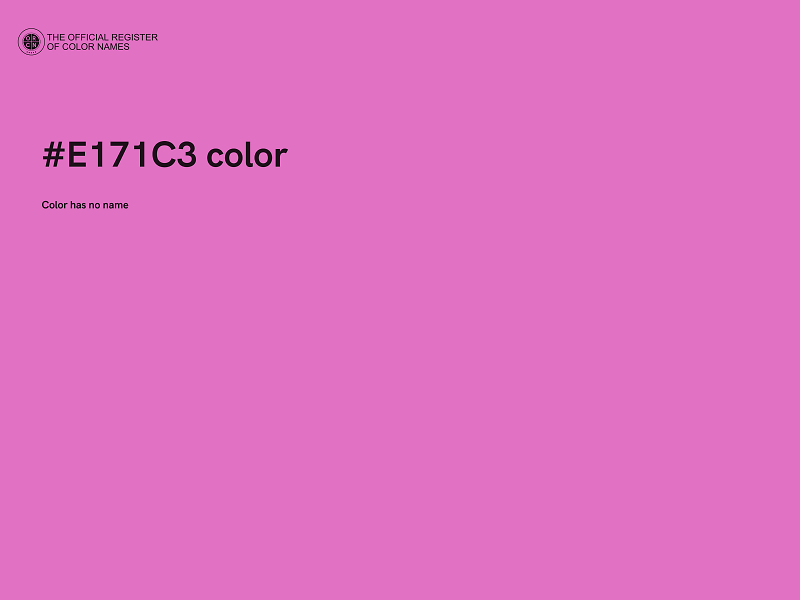 #E171C3 color image