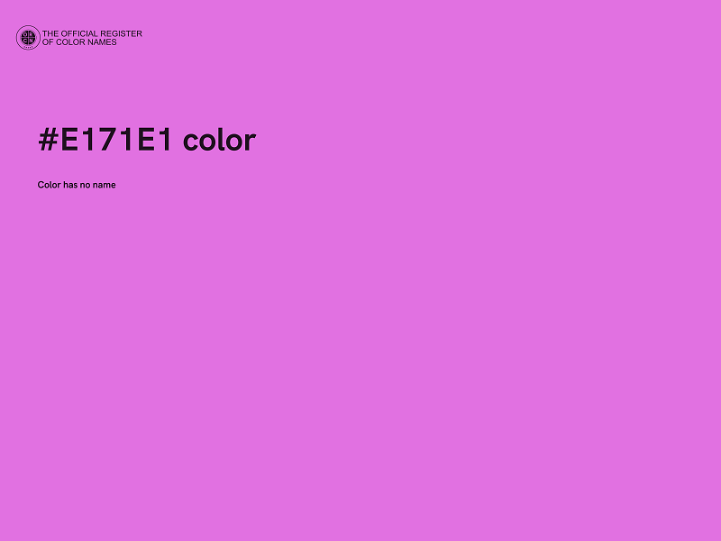 #E171E1 color image