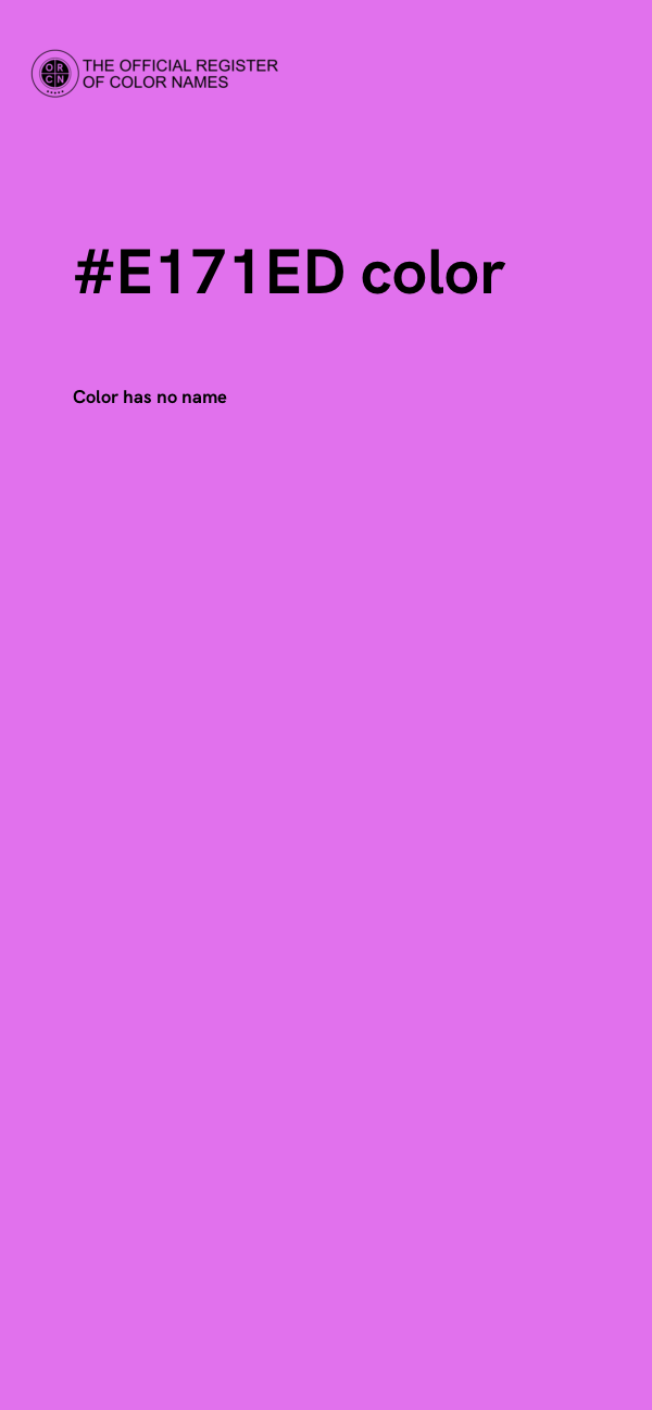 #E171ED color image