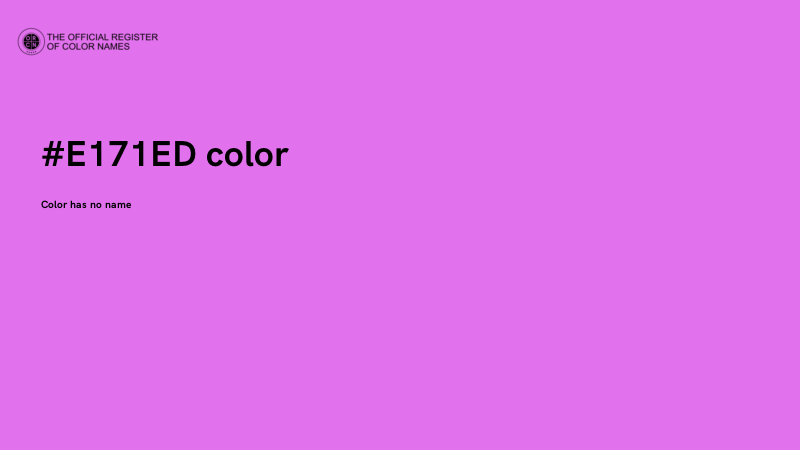 #E171ED color image