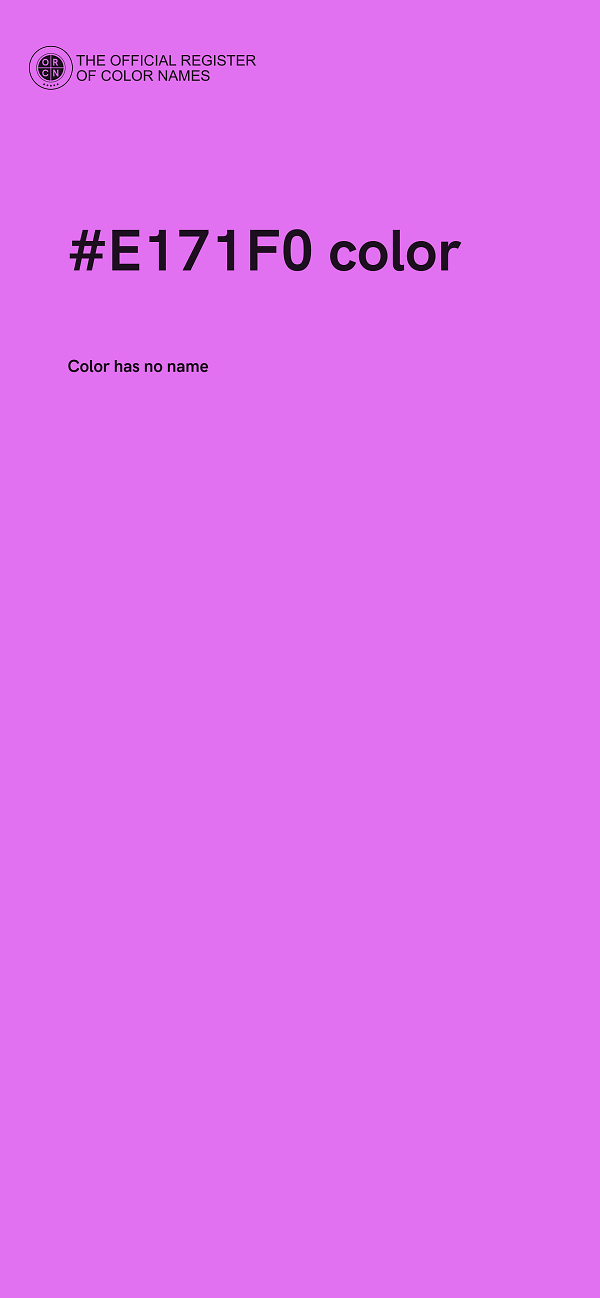 #E171F0 color image