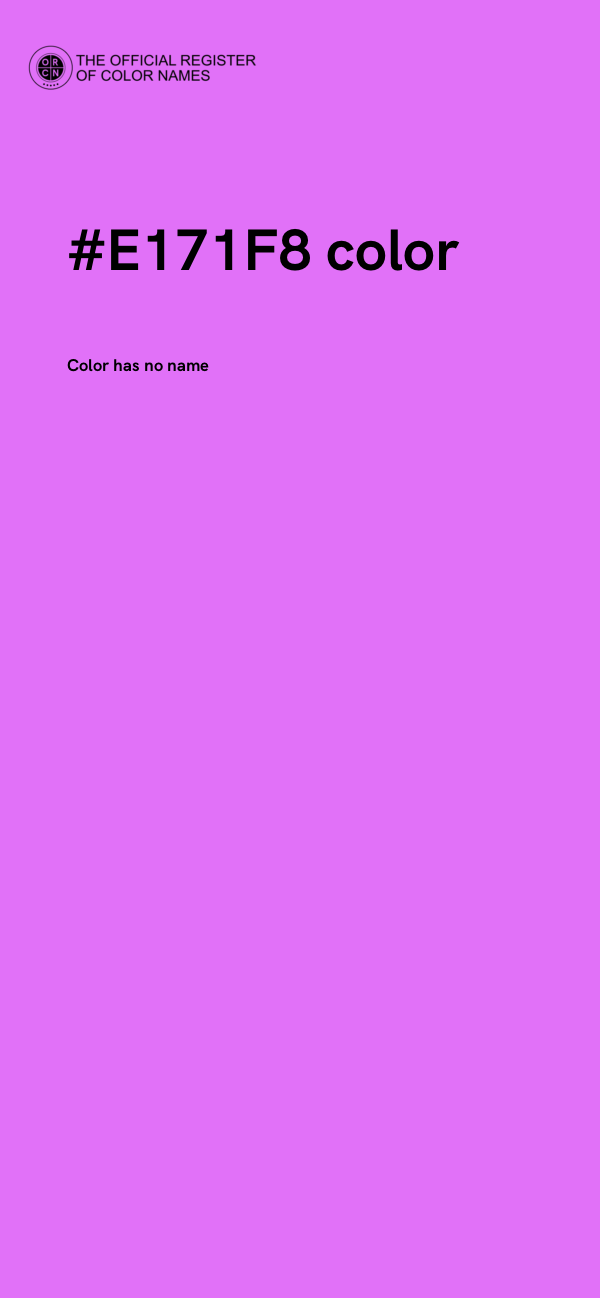 #E171F8 color image