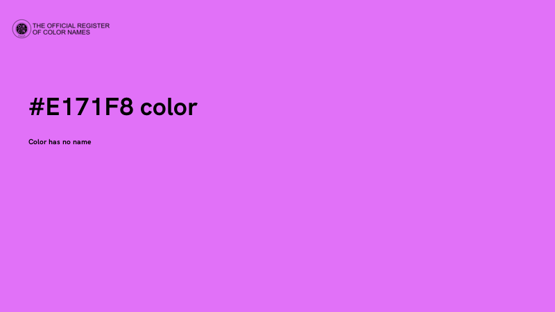 #E171F8 color image