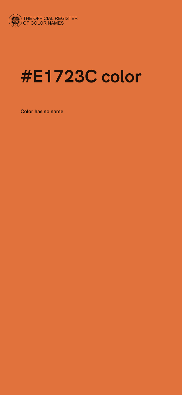 #E1723C color image