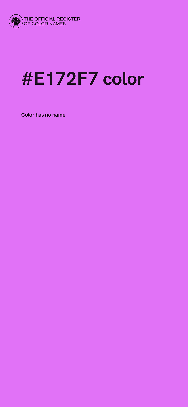 #E172F7 color image