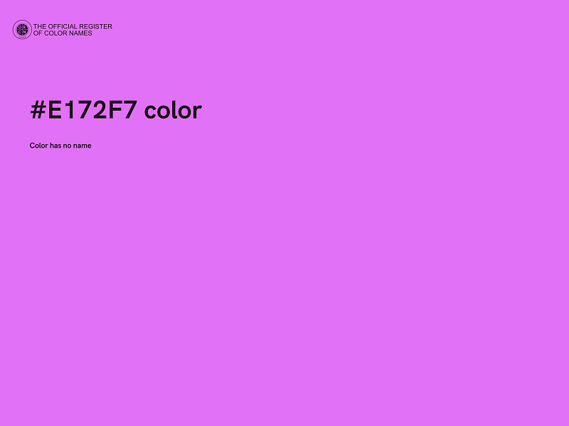 #E172F7 color image