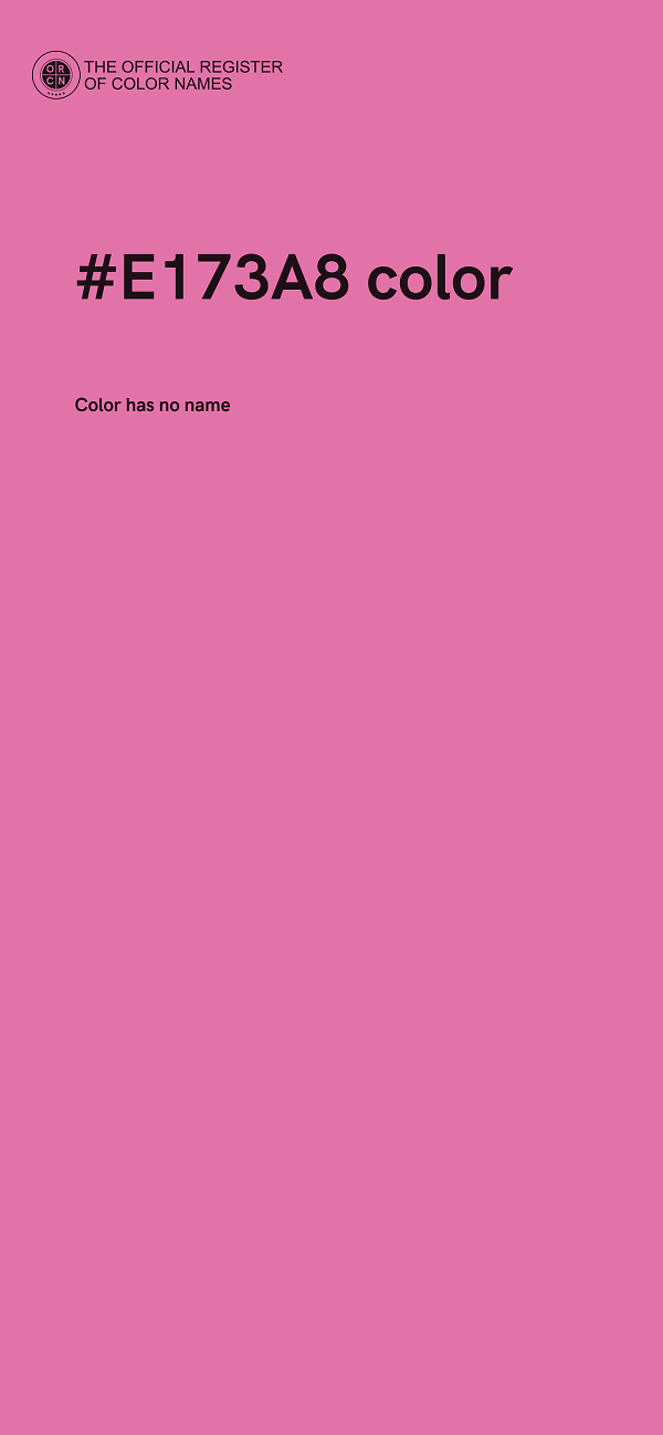 #E173A8 color image
