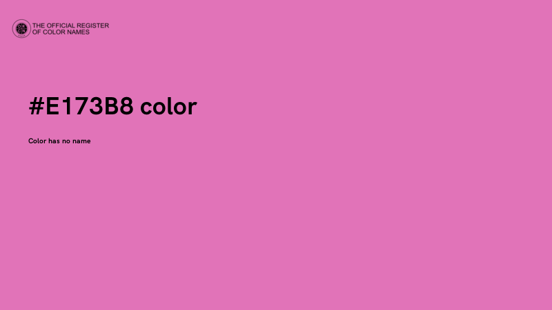 #E173B8 color image