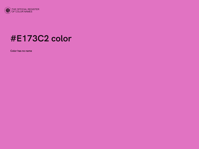 #E173C2 color image