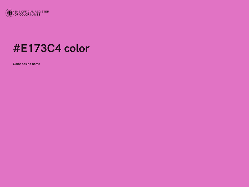 #E173C4 color image