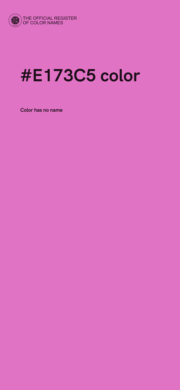 #E173C5 color image