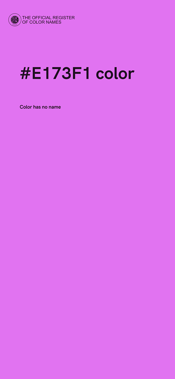 #E173F1 color image