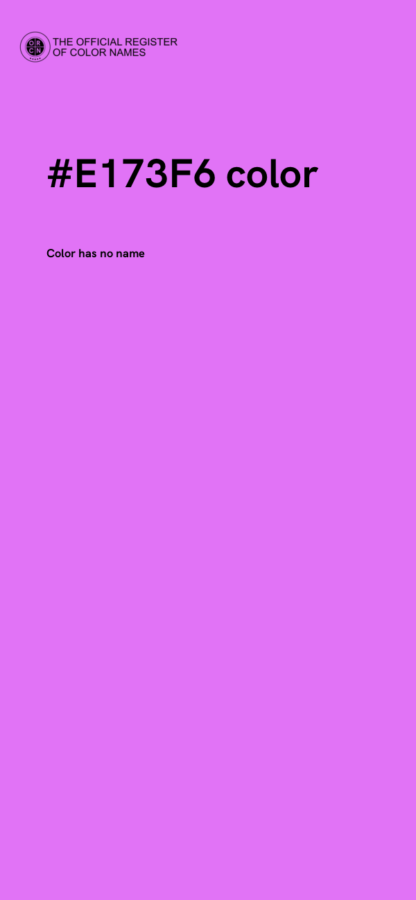 #E173F6 color image
