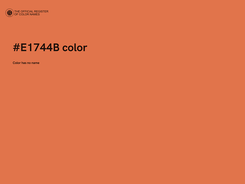 #E1744B color image
