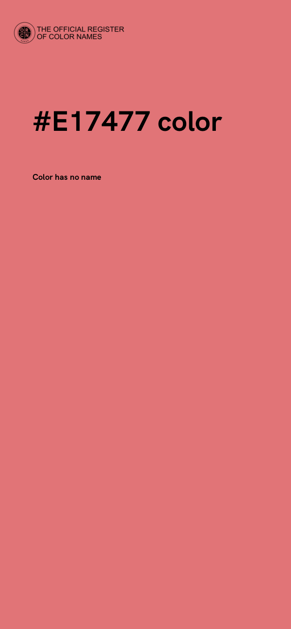 #E17477 color image