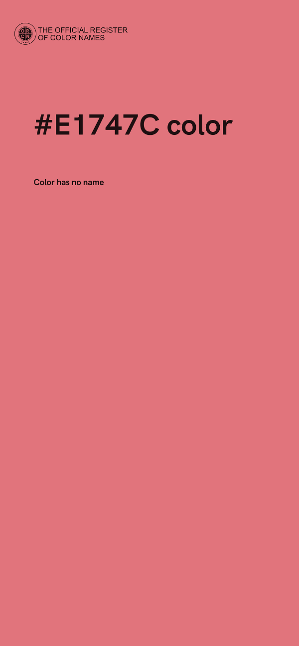 #E1747C color image