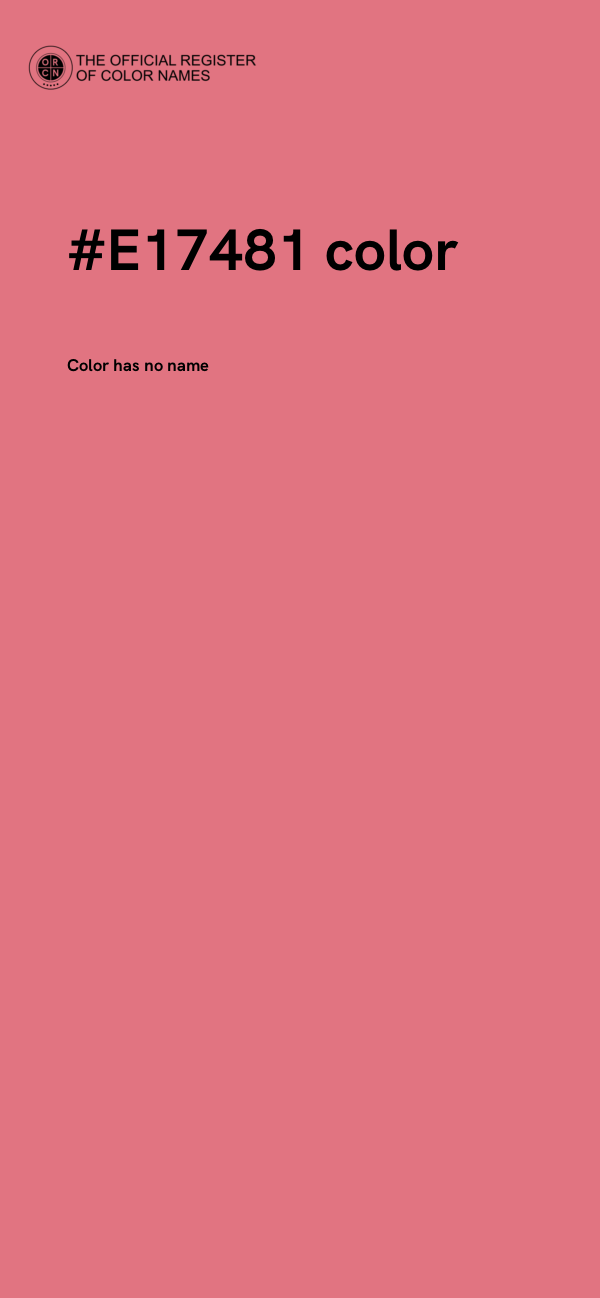 #E17481 color image